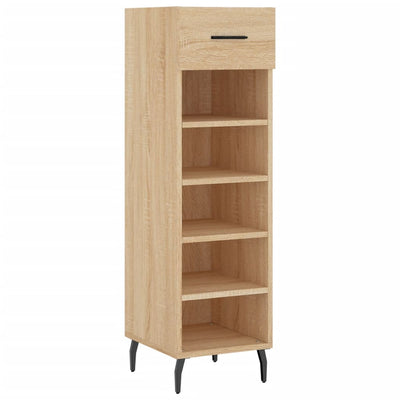 Shoe Cabinet Sonoma Oak 30x35x105 cm Engineered Wood