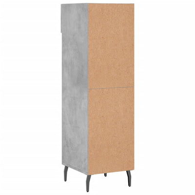 Shoe Cabinet Concrete Grey 30x35x105 cm Engineered Wood