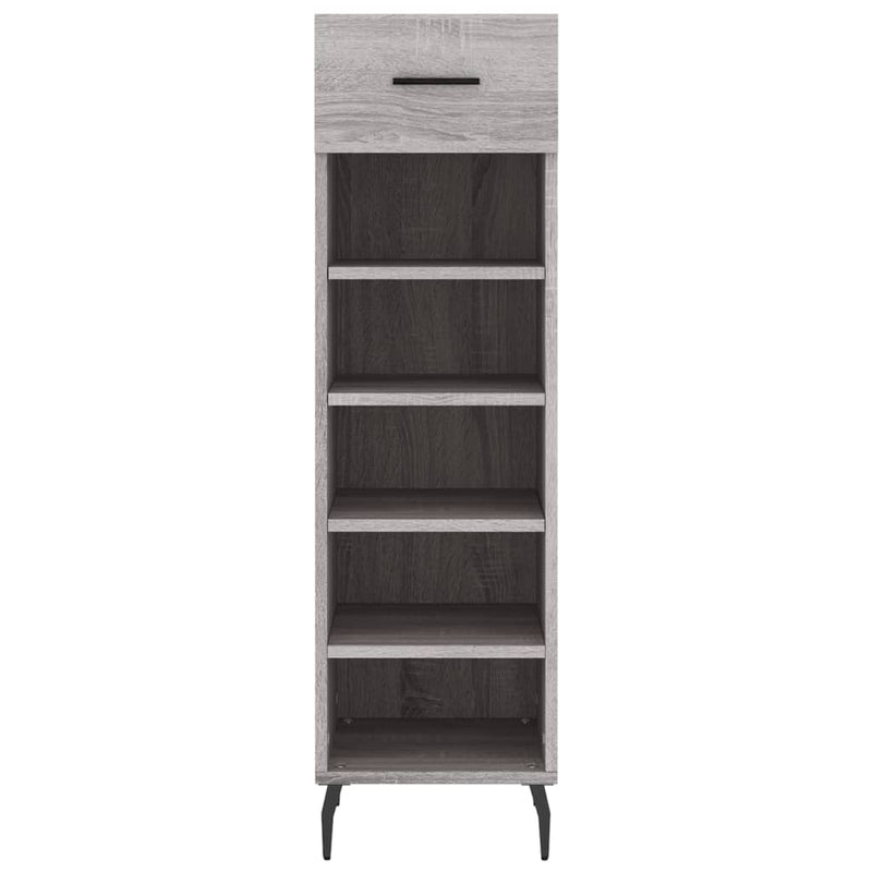 Shoe Cabinet Grey Sonoma 30x35x105 cm Engineered Wood