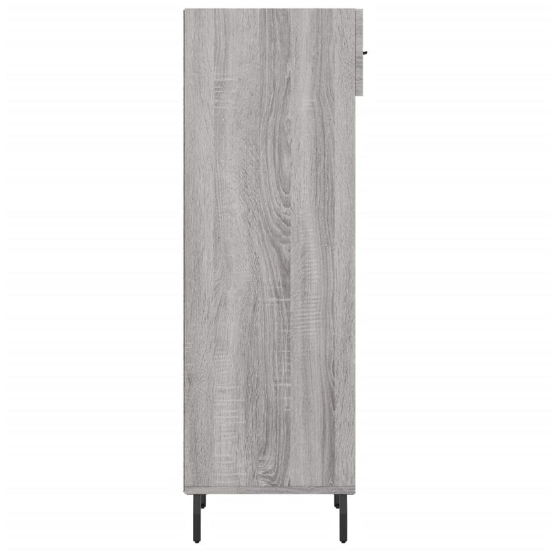 Shoe Cabinet Grey Sonoma 30x35x105 cm Engineered Wood