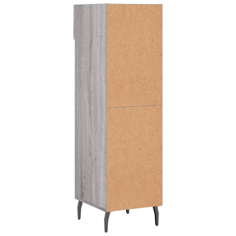 Shoe Cabinet Grey Sonoma 30x35x105 cm Engineered Wood