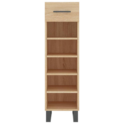 Shoe Cabinet Sonoma Oak 30x35x105 cm Engineered Wood