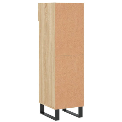 Shoe Cabinet Sonoma Oak 30x35x105 cm Engineered Wood