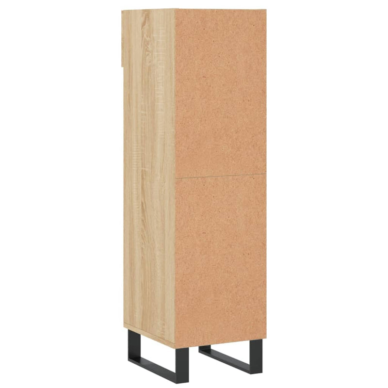 Shoe Cabinet Sonoma Oak 30x35x105 cm Engineered Wood