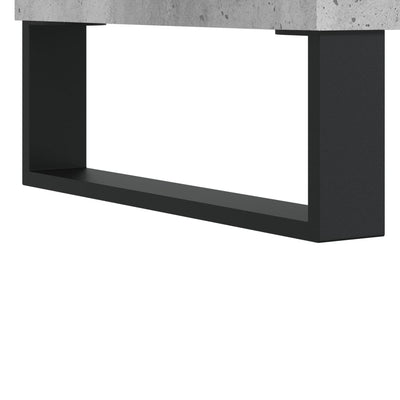 Shoe Cabinet Concrete Grey 30x35x105 cm Engineered Wood