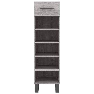 Shoe Cabinet Grey Sonoma 30x35x105 cm Engineered Wood