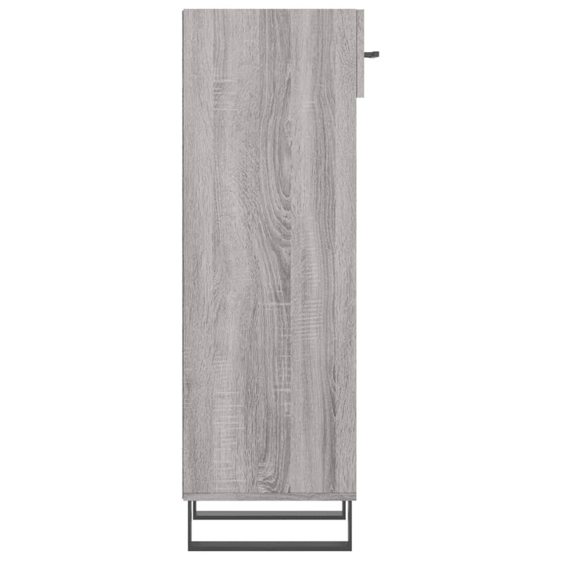 Shoe Cabinet Grey Sonoma 30x35x105 cm Engineered Wood