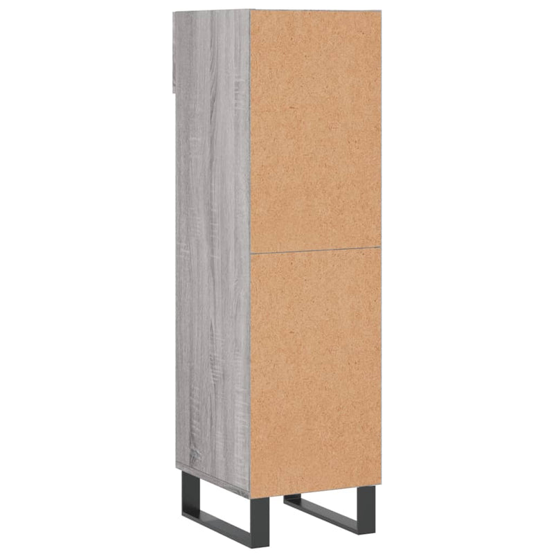 Shoe Cabinet Grey Sonoma 30x35x105 cm Engineered Wood