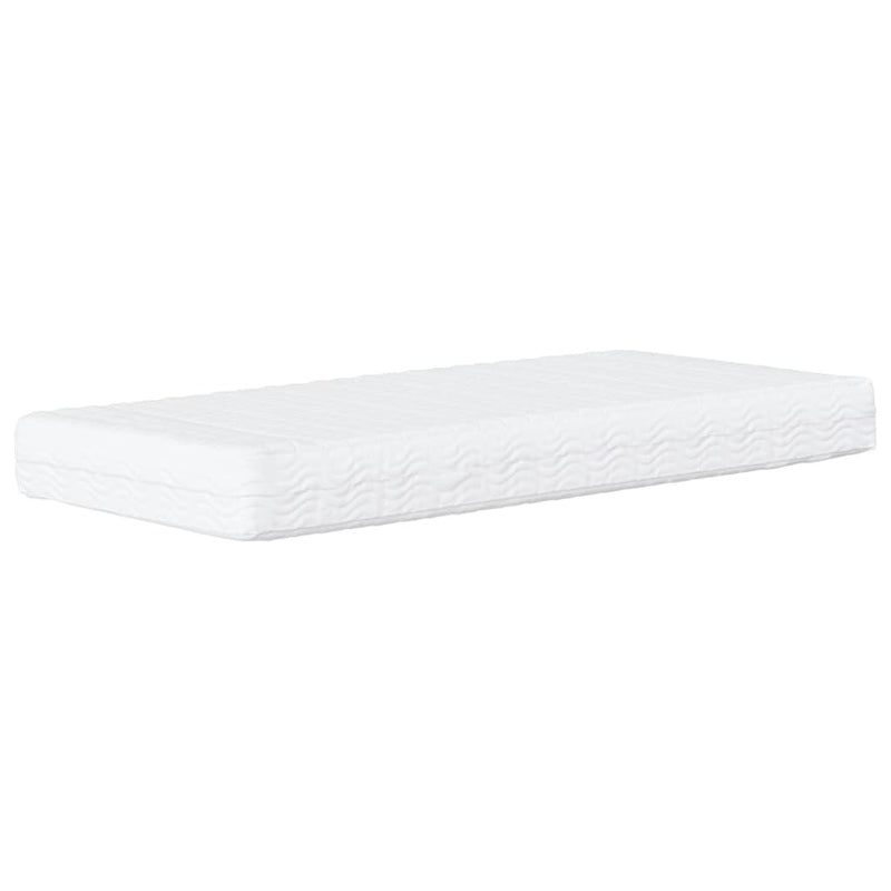 Foam Mattress White 90x190 cm Hardness H2 H3