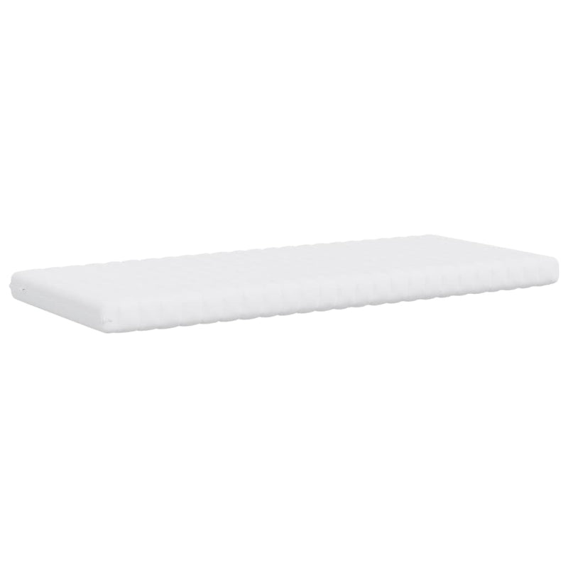 Foam Mattress White 90x190 cm 7-Zone Hardness 20 ILD