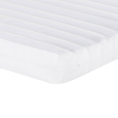 Foam Mattress White 90x190 cm 7-Zone Hardness 20 ILD