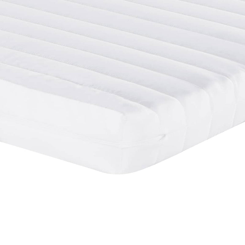 Foam Mattress White 90x190 cm 7-Zone Hardness 20 ILD