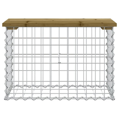 Garden Bench Gabion Design 63x31.5x42 cm Impregnated Wood Pine