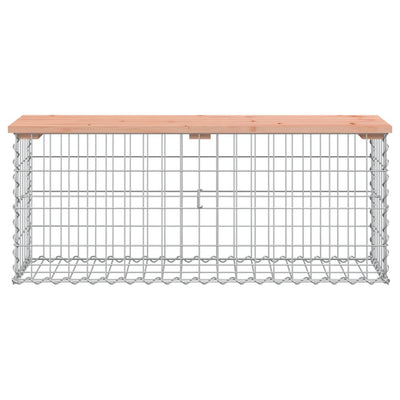 Garden Bench Gabion Design 103x31.5x42 cm Solid Wood Douglas