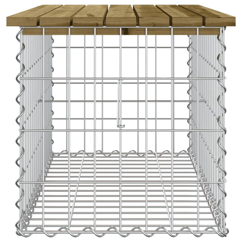 Garden Bench Gabion Design 83x44x42 cm Impregnated Wood Pine