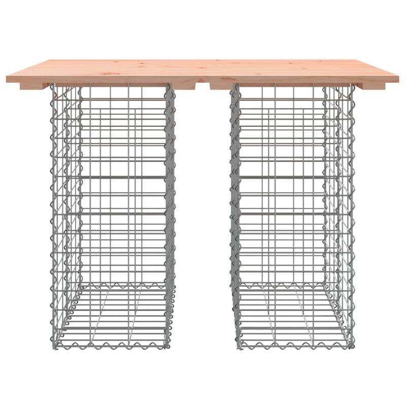 Garden Bench Gabion Design 100x70x72 cm Solid Wood Douglas