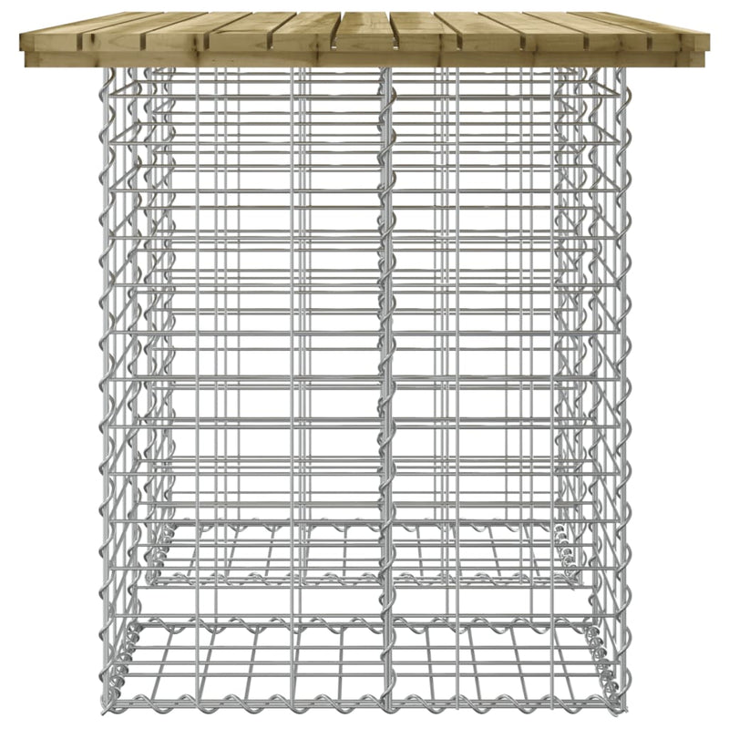 Garden Bench Gabion Design 100x70x72 cm Impregnated Wood Pine