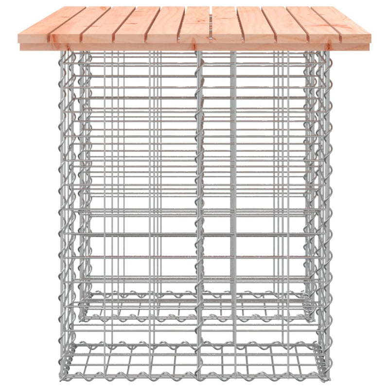 Garden Bench Gabion Design 100x70x72 cm Solid Wood Douglas