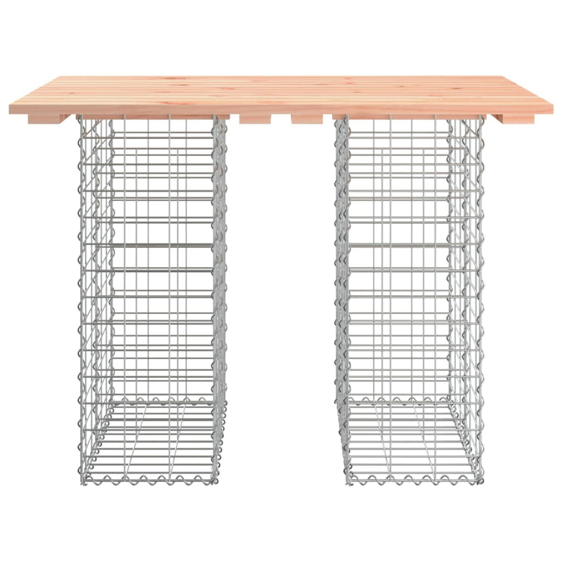 Garden Bench Gabion Design 100x70x72 cm Solid Wood Douglas