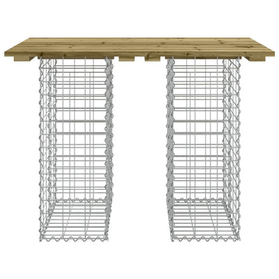 Garden Bench Gabion Design 100x70x72 cm Impregnated Wood Pine