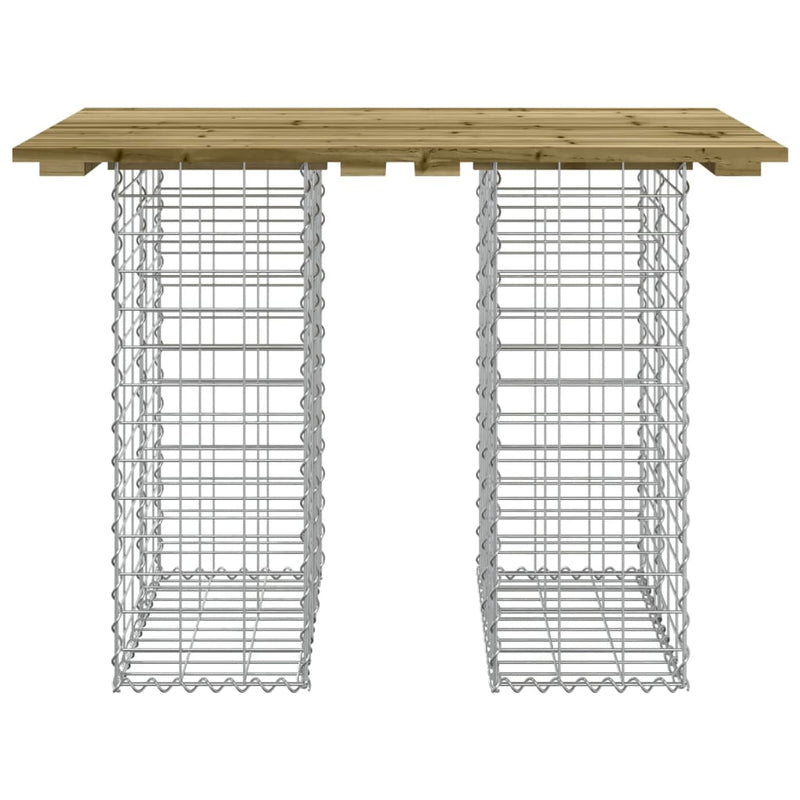 Garden Bench Gabion Design 100x70x72 cm Impregnated Wood Pine