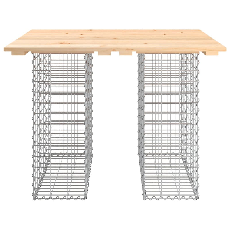 Garden Bench Gabion Design 100x102x72 cm Solid Wood Pine