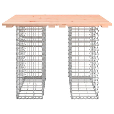 Garden Bench Gabion Design 100x102x72 cm Solid Wood Douglas