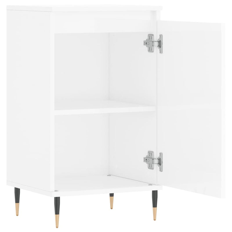 Sideboards 2 pcs High Gloss White 40x35x70 cm Engineered Wood