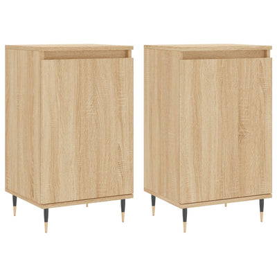 Sideboards 2 pcs Sonoma Oak 40x35x70 cm Engineered Wood