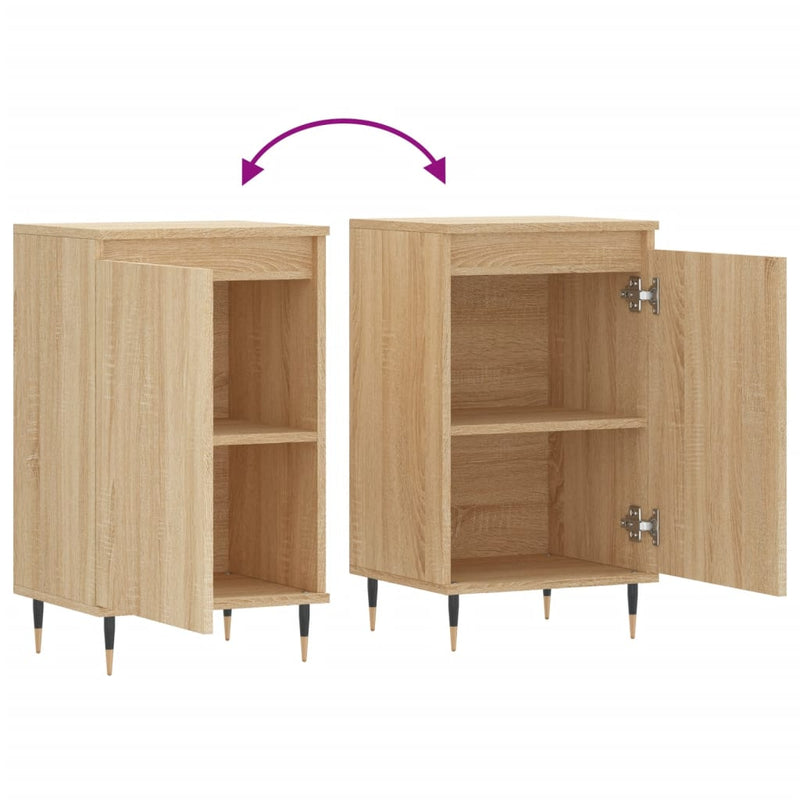 Sideboards 2 pcs Sonoma Oak 40x35x70 cm Engineered Wood