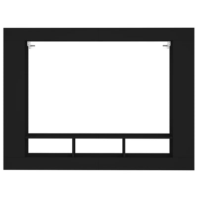 TV Cabinet Black 152x22x113 cm Engineered Wood