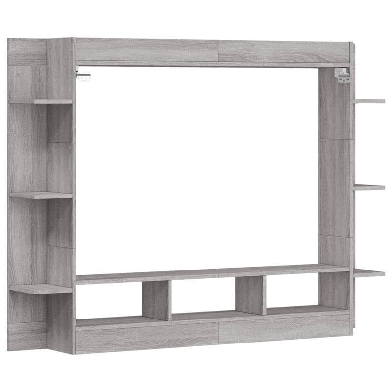 TV Cabinet Grey Sonoma 152x22x113 cm Engineered Wood