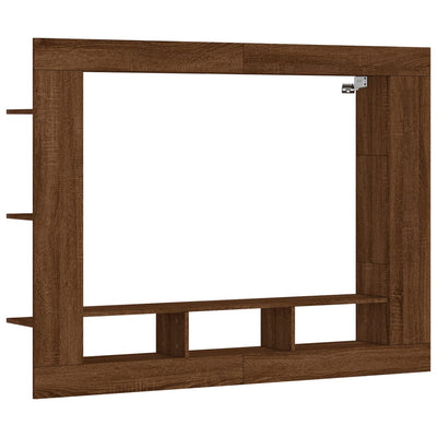 TV Cabinet Brown Oak 152x22x113 cm Engineered Wood