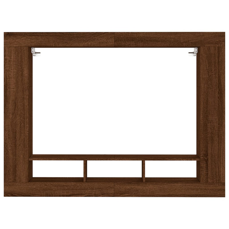 TV Cabinet Brown Oak 152x22x113 cm Engineered Wood