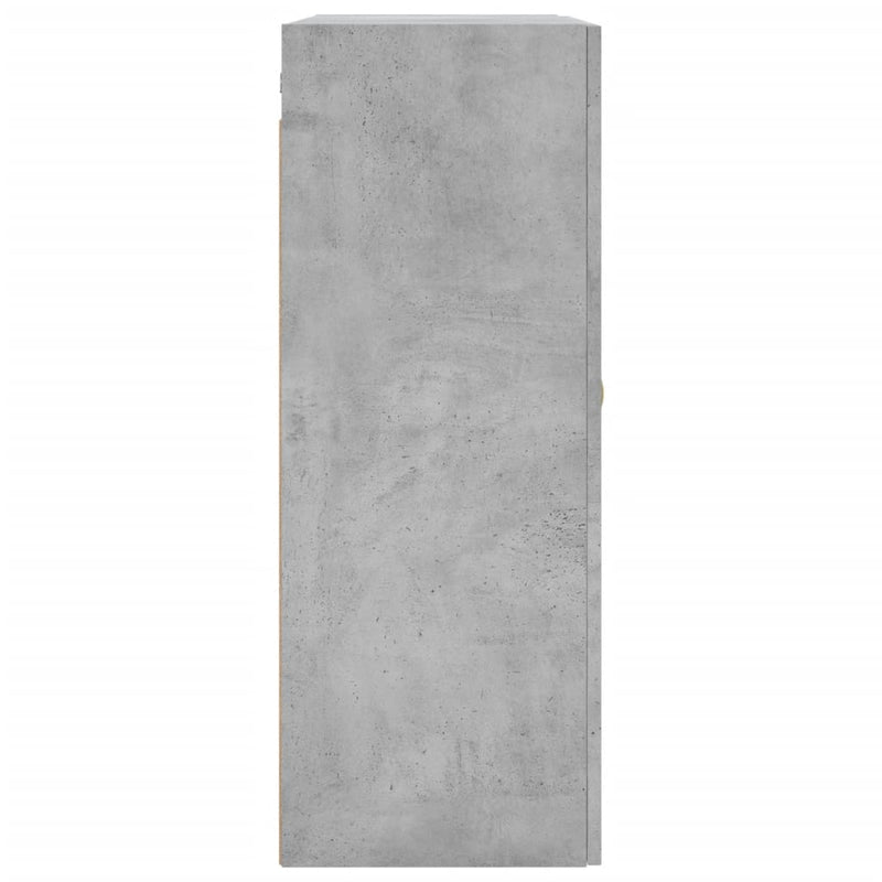 Wall Mounted Cabinet Concrete Grey 69.5x34x90 cm