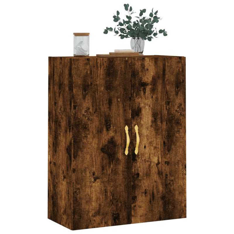 Wall Mounted Cabinet Smoked Oak 69.5x34x90 cm