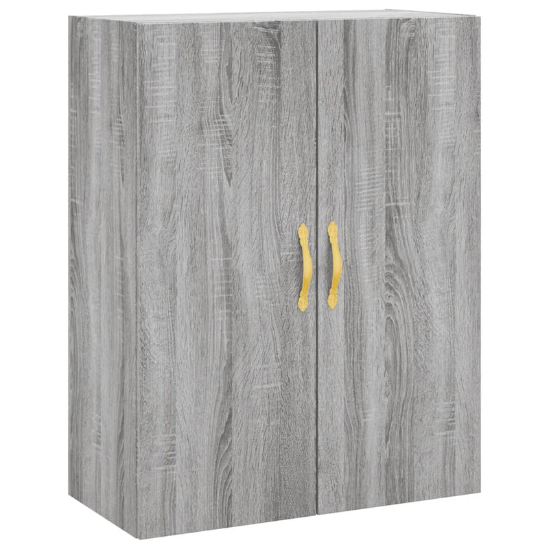 Wall Mounted Cabinet Grey Sonoma 69.5x34x90 cm