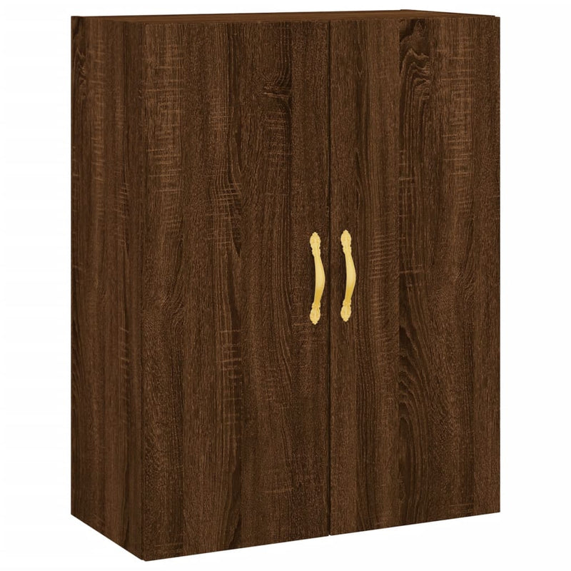 Wall Mounted Cabinet Brown Oak 69.5x34x90 cm