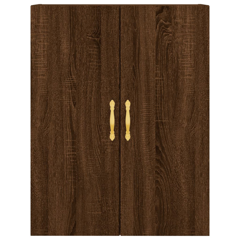 Wall Mounted Cabinet Brown Oak 69.5x34x90 cm