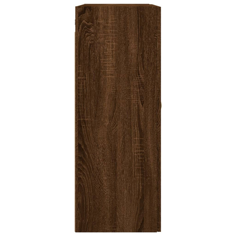 Wall Mounted Cabinet Brown Oak 69.5x34x90 cm