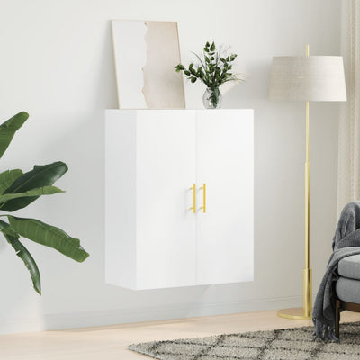 Wall Mounted Cabinet White 69.5x34x90 cm