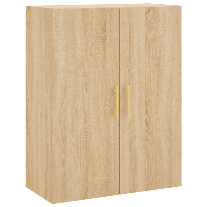 Wall Mounted Cabinet Sonoma Oak 69.5x34x90 cm