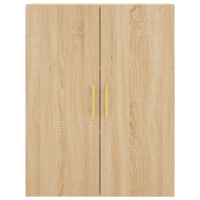 Wall Mounted Cabinet Sonoma Oak 69.5x34x90 cm