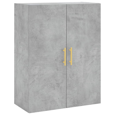 Wall Mounted Cabinet Concrete Grey 69.5x34x90 cm