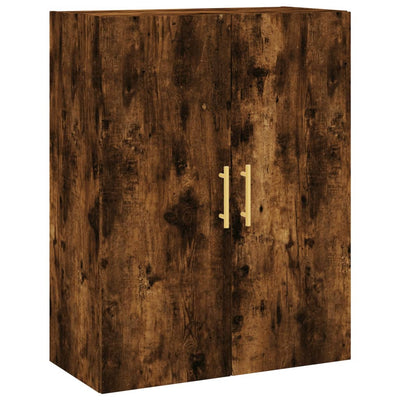 Wall Mounted Cabinet Smoked Oak 69.5x34x90 cm