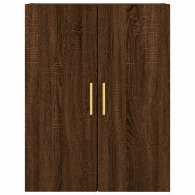 Wall Mounted Cabinet Brown Oak 69.5x34x90 cm