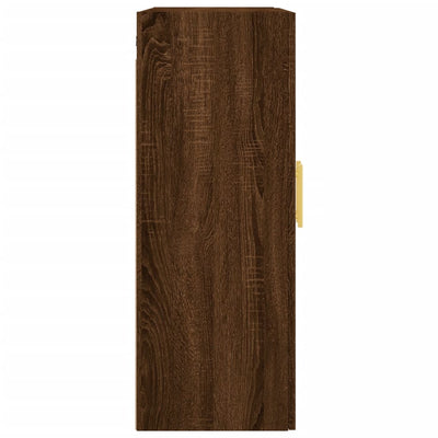 Wall Mounted Cabinet Brown Oak 69.5x34x90 cm