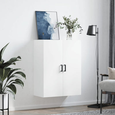 Wall Mounted Cabinet White 69.5x34x90 cm