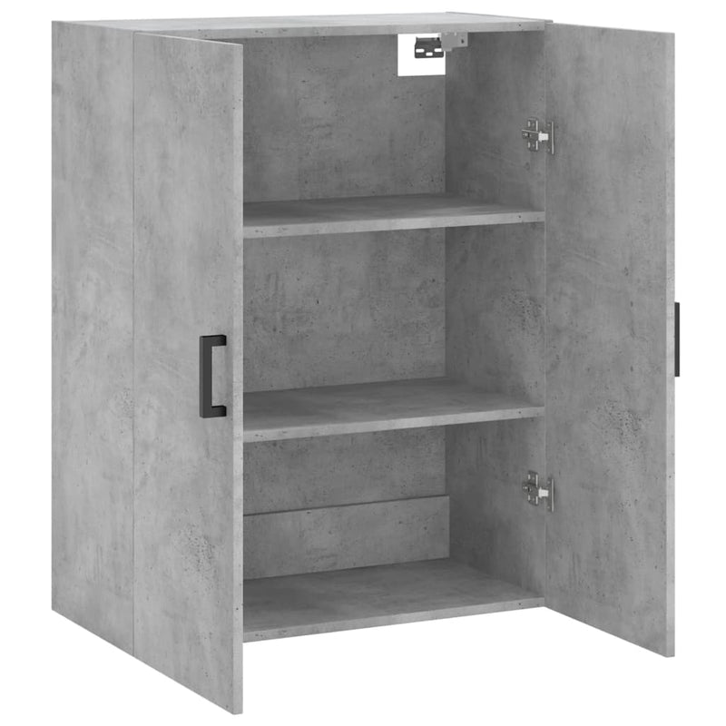 Wall Mounted Cabinet Concrete Grey 69.5x34x90 cm