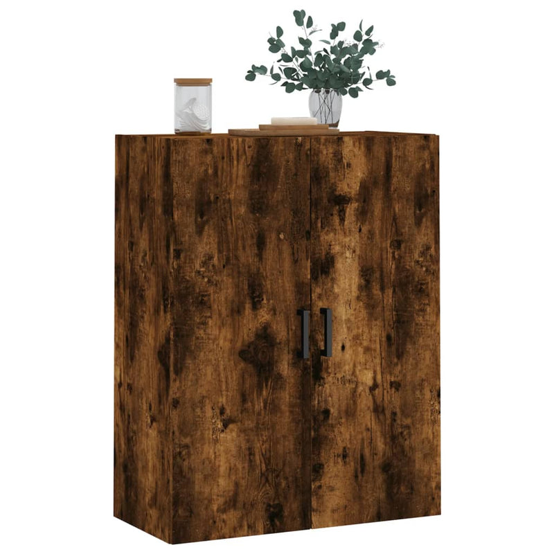 Wall Mounted Cabinet Smoked Oak 69.5x34x90 cm